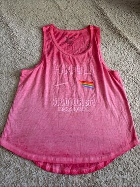 Pink Floyd Pink Tour Graphic Tank Top with Rainbow Prism